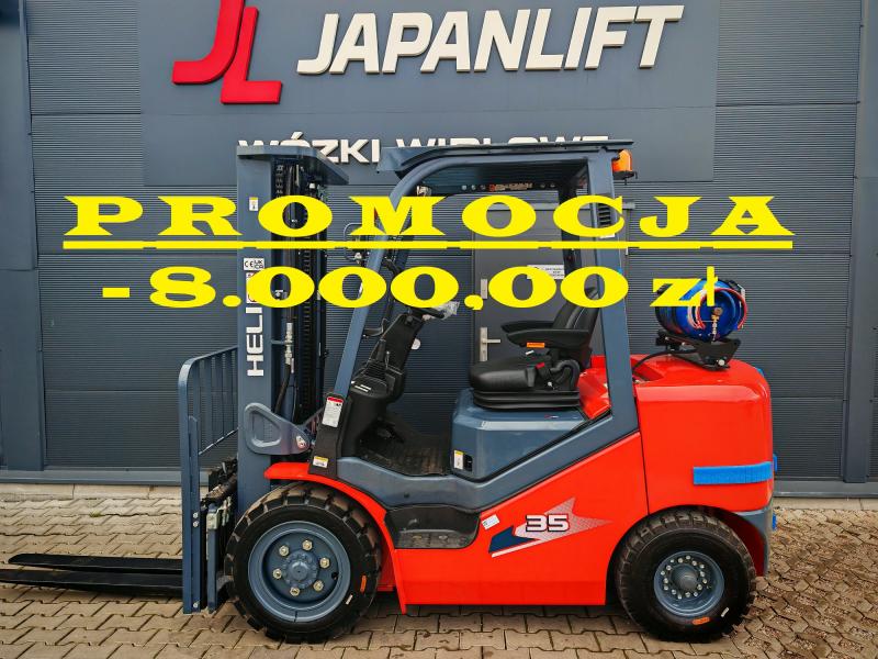 JAPANLIFT LUBOŃ NA SPRZEDAŻ NOWY WÓZEK WIDŁOWY HELI LPG 3500 kg