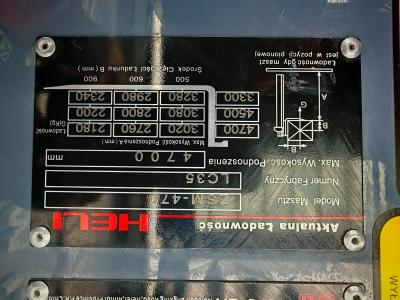 JAPANLIFT LUBOŃ NA SPRZEDAŻ NOWY WÓZEK WIDŁOWY HELI LPG 3500 kg