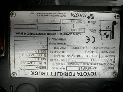 JAPANLIFT LUBOŃ WÓZEK WIDŁOWY TOYOTA 8FGF15 NA SPRZEDAŻ JAPANLIFT LUBOŃ WÓZEK WIDŁOWY TOYOTA 8FGF15 NA SPRZEDAŻ